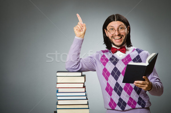 Young student with book in learning concept Stock photo © Elnur