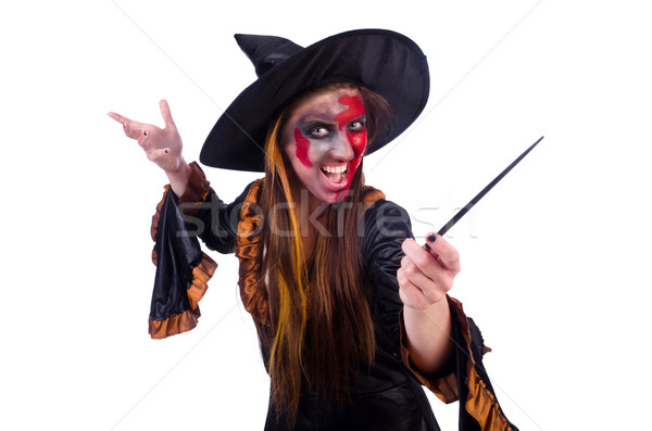 Scary witch in halloween concept Stock photo © Elnur