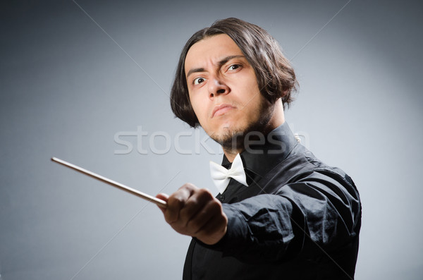 Funny conductor in musical concept Stock photo © Elnur