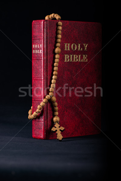Zdjęcia stock: Biblii · krzyż · religijnych · drewna · świetle · Jezusa