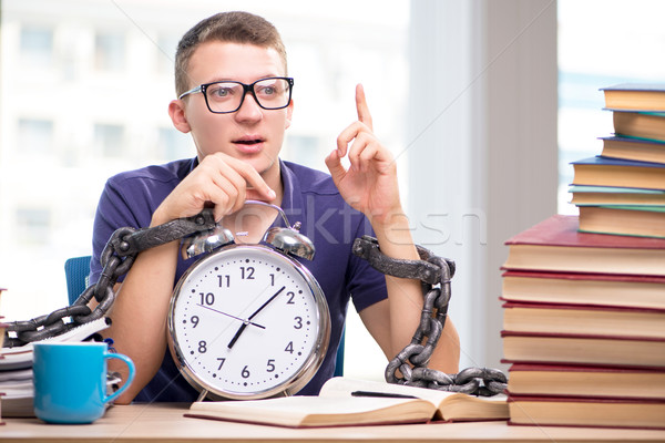Young student preparing for school exams Stock photo © Elnur