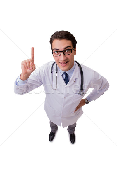 Male doctor isolated on the white background Stock photo © Elnur