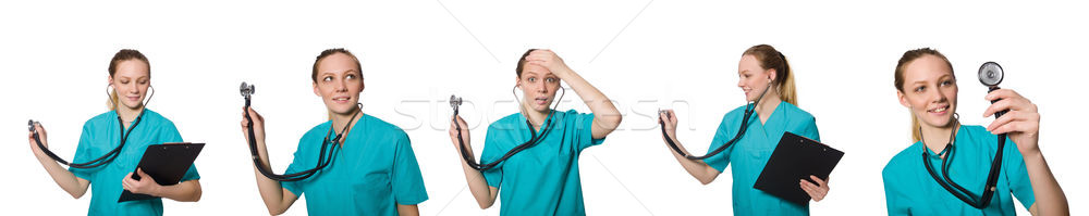 Doctor isolated on the white background Stock photo © Elnur