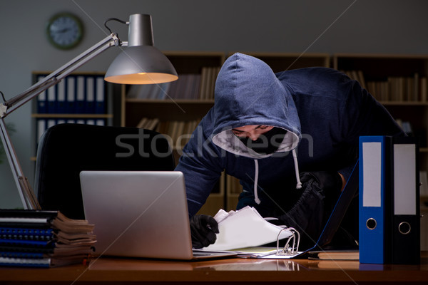 Hacker stealing personal data from home computer Stock photo © Elnur