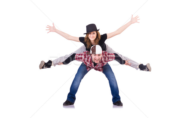 Stockfoto: Paar · dansers · dansen · moderne · vrouw · man