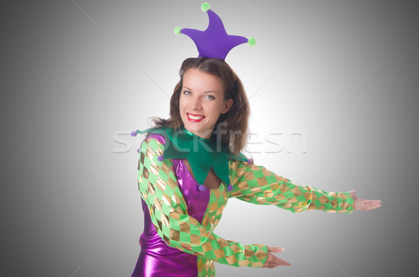 Funny clown isolated on white Stock photo © Elnur