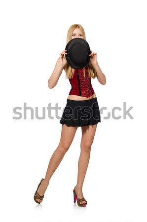 Woman magician isolated on white Stock photo © Elnur