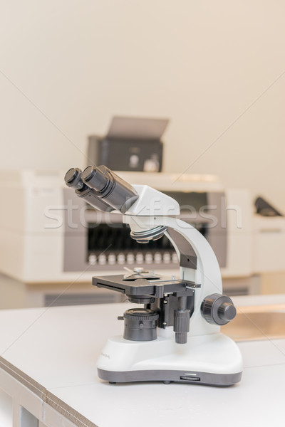Microscope in the science laboratory Stock photo © Elnur
