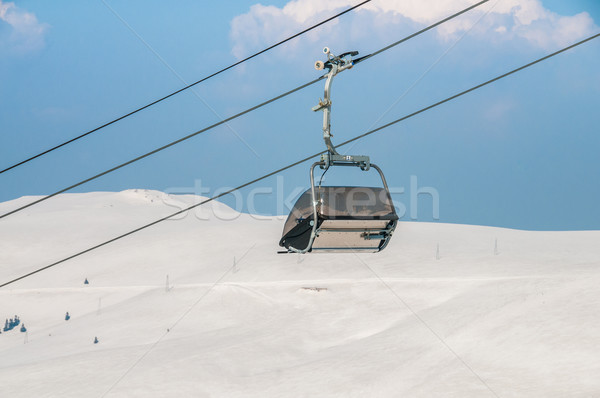 Ski lifts durings bright winter day Stock photo © Elnur