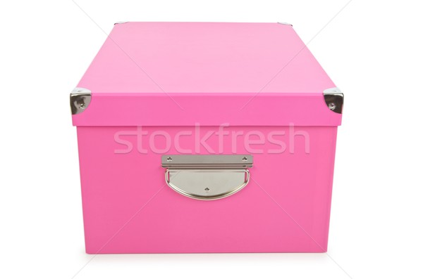 Stock photo: Pink giftboxes isolated on white