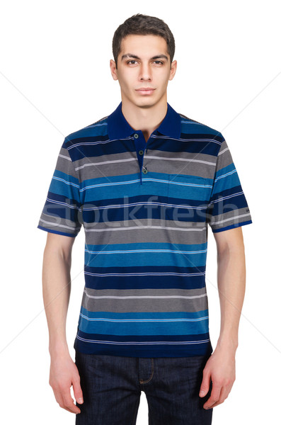 Homme tshirt isolé blanche modèle Shopping [[stock_photo]] © Elnur