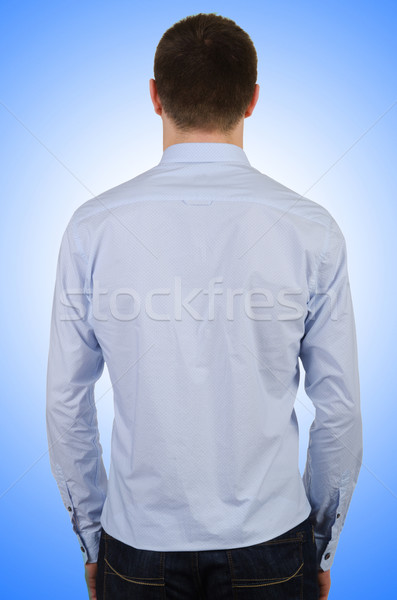 Male model with shirt isolated on white Stock photo © Elnur