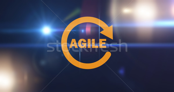 Foto stock: ágil · software · desenvolvimento · negócio · reunião · trabalhar