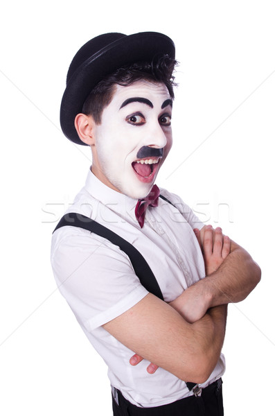 Personification of Charlie Chaplin on white Stock photo © Elnur