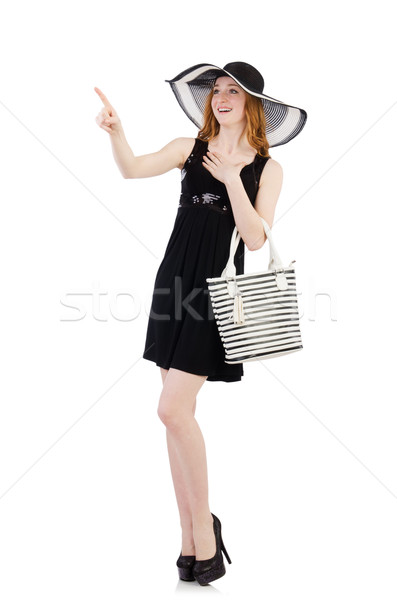 Femme sac mode modèle costume écran [[stock_photo]] © Elnur