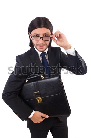 Jungen Geschäftsmann ax isoliert weiß Arbeit Stock foto © Elnur