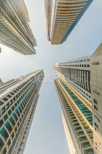 высокий Дубай марина Небоскребы воды здании Сток-фото © Elnur