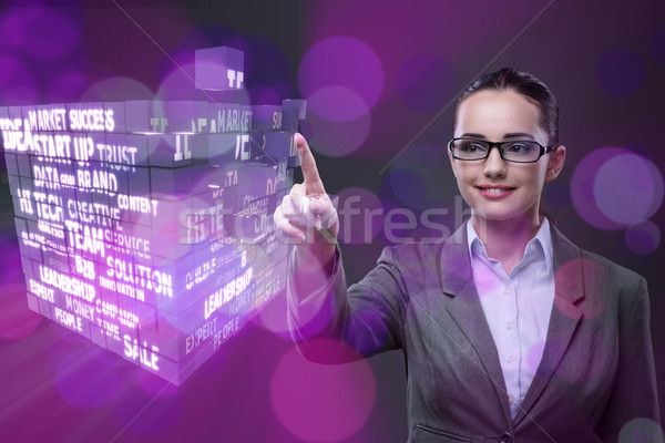Businesswoman in ponzi scheme concept Stock photo © Elnur