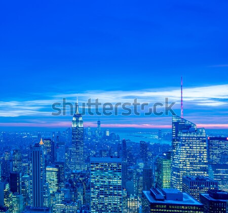 New York - DECEMBER 20, 2013: View of Lower Manhattan on Decembe Stock photo © Elnur