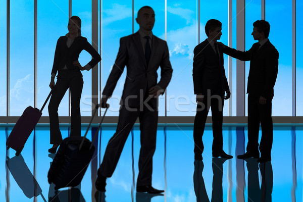 Business people walking in the office center Stock photo © Elnur