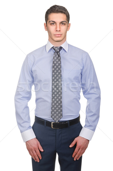 Male model with shirt isolated on white Stock photo © Elnur