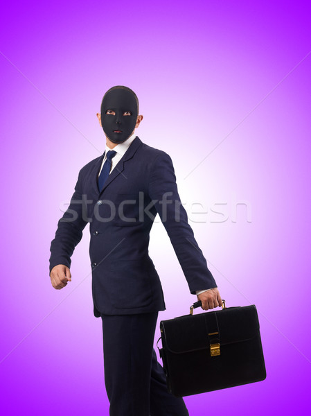 Man with mask isolated on white Stock photo © Elnur