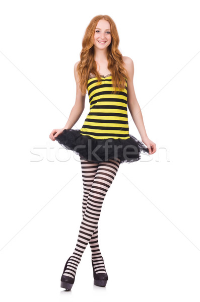 Девушка в желтом платье (69 фото)
