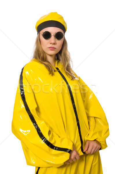 Woman in yellow suit isolated on white Stock photo © Elnur