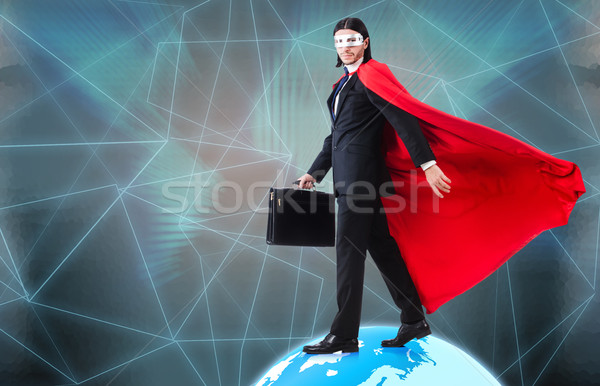 Man with superpowers ruling the world Stock photo © Elnur