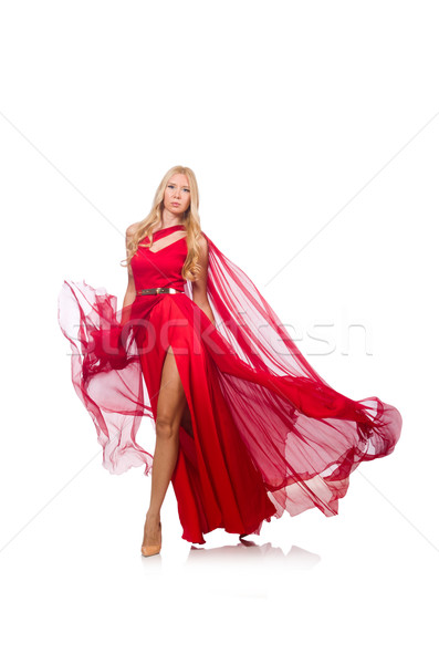 Foto stock: Mujer · moda · ropa · aislado · blanco · nina