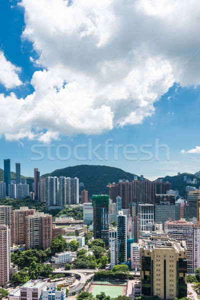 Foto stock: Ver · Hong · Kong · dia · céu · edifício · cidade