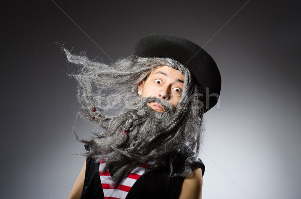 Man in pirate costume isolated on white Stock photo © Elnur
