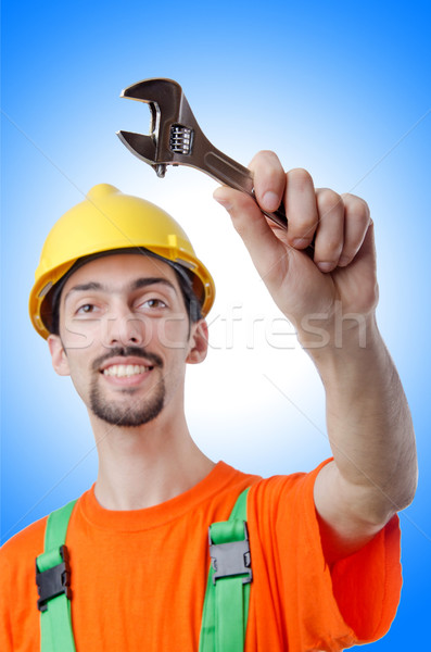Repairman in coveralls in industrial concept Stock photo © Elnur