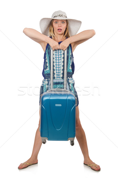 Travelling concept with person and luggage Stock photo © Elnur