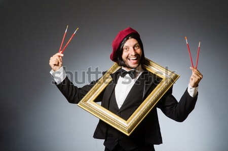 Vrouw koningin zakenvrouw dynamiet werk zakenman Stockfoto © Elnur