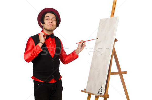 增加至灯箱 商业照片 #6906614funny artist isolated on white 由