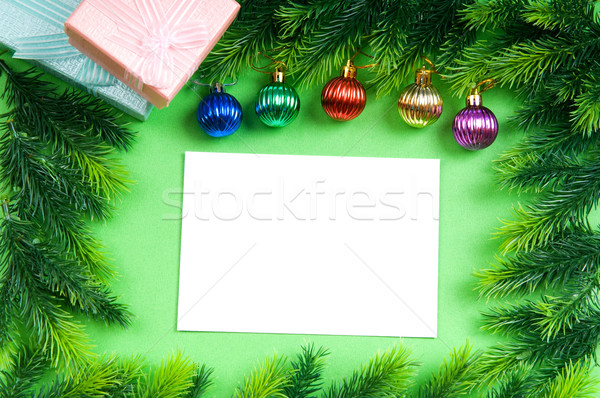 Festive concept with paper with copyspace Stock photo © Elnur