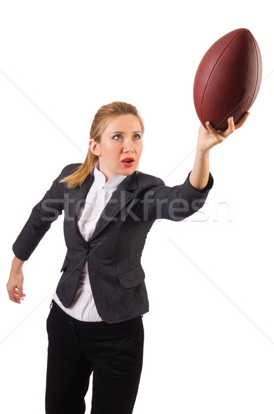 Femme femme d'affaires football affaires sport [[stock_photo]] © Elnur