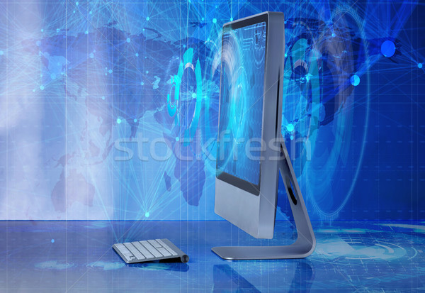 Stock photo: Computer screen in business concept