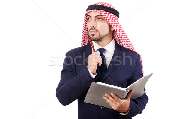 Arab businessman isolated on the white Stock photo © Elnur