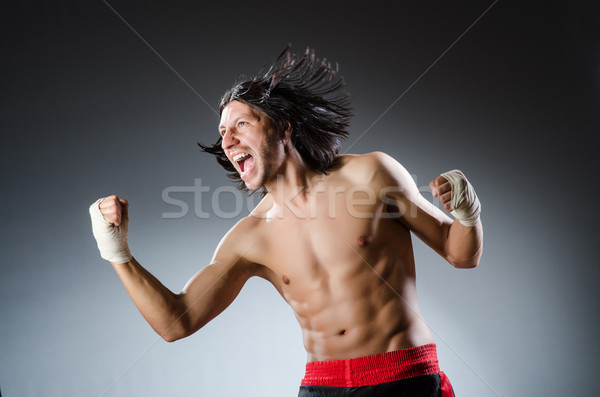 Stockfoto: Vechtsporten · expert · opleiding · hand · lichaam · fitness