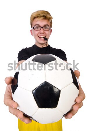 Stock photo: Prison inmate isolated on the white background