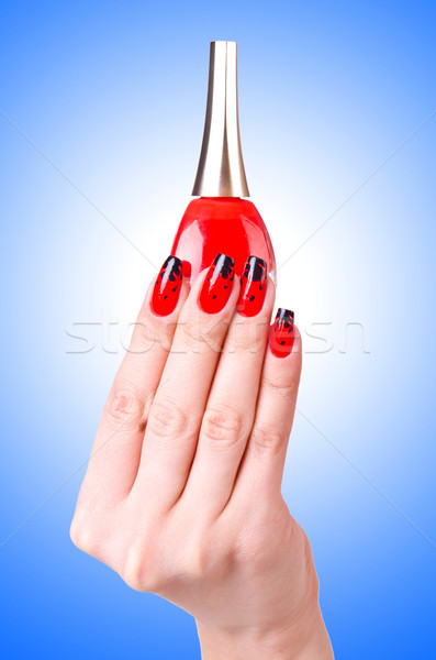 Fashion concept with nail art Stock photo © Elnur