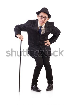 Businessman in business concept isolated on white Stock photo © Elnur