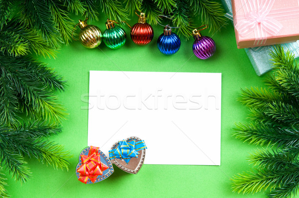 Festive concept with paper with copyspace Stock photo © Elnur