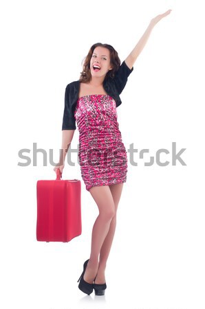 Viaje maleta negocios nina feliz Foto stock © Elnur