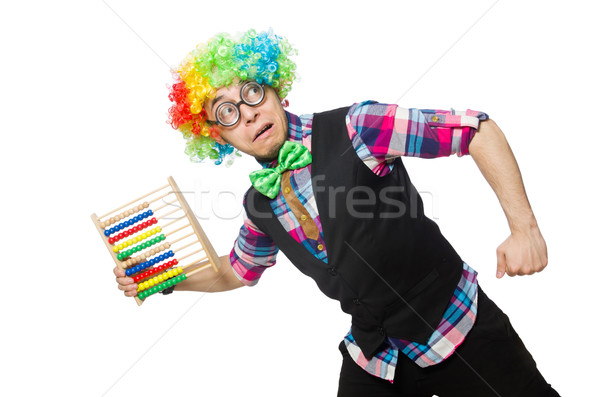 Clown isolated on the white background Stock photo © Elnur