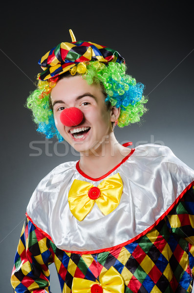 Drôle clown humour sourire amusement chapeau Photo stock © Elnur