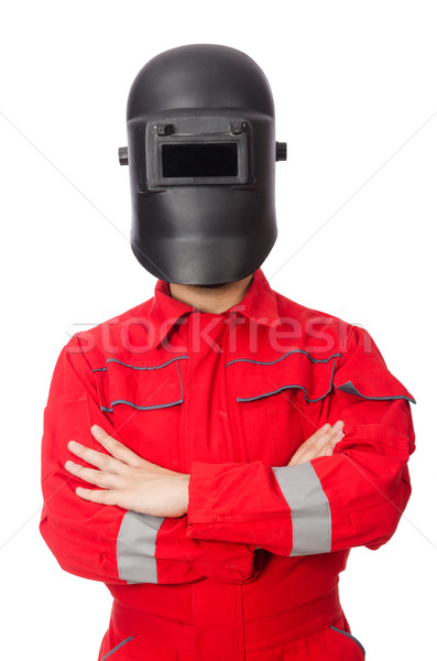 Funny welder isolated on white Stock photo © Elnur