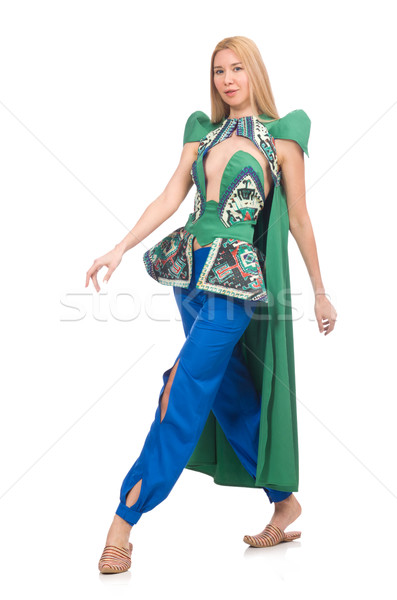 Woman in Azerbaijani designer clothes isolated on white Stock photo © Elnur